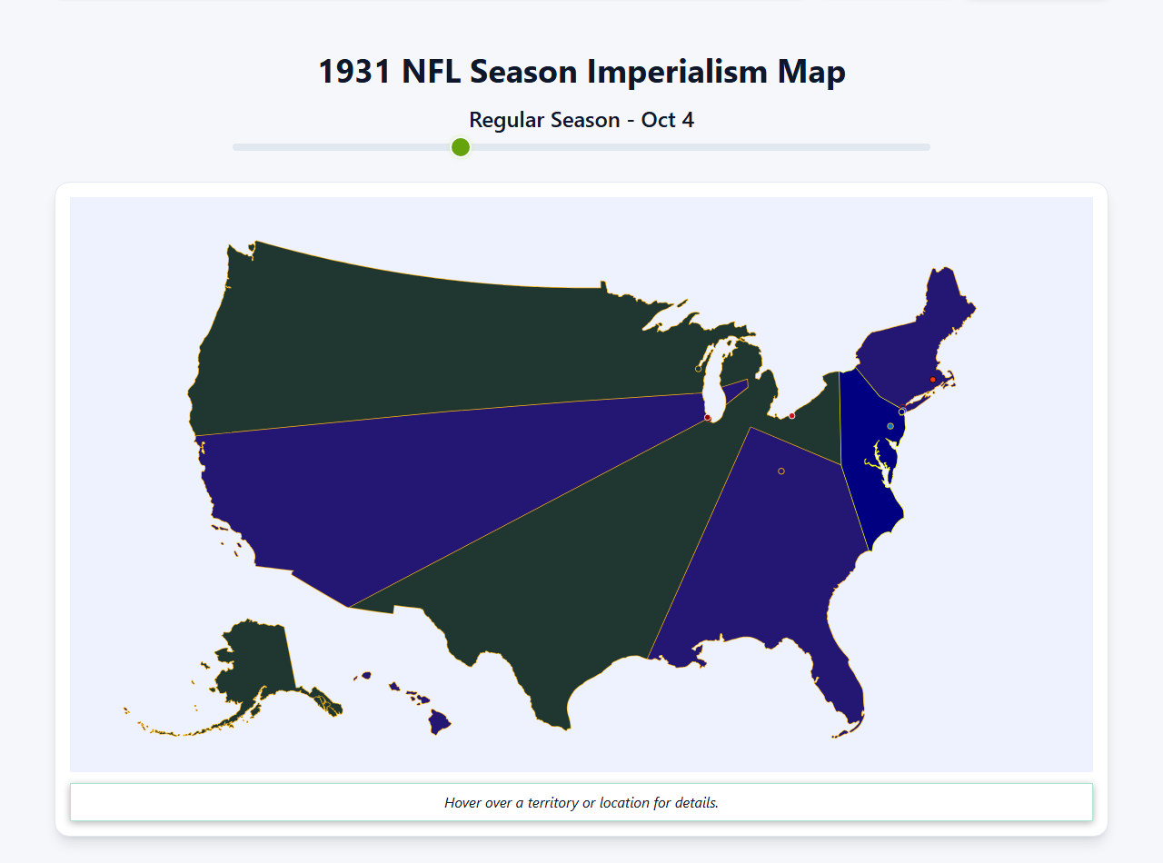 1931 NFL Imperialism Map