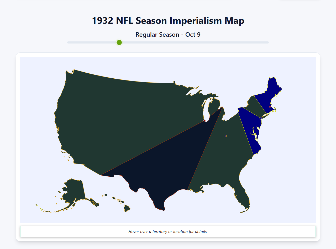 1932 NFL Imperialism Map