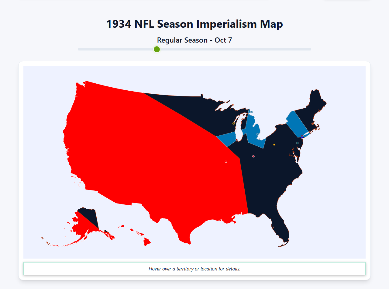 1934 NFL Imperialism Map
