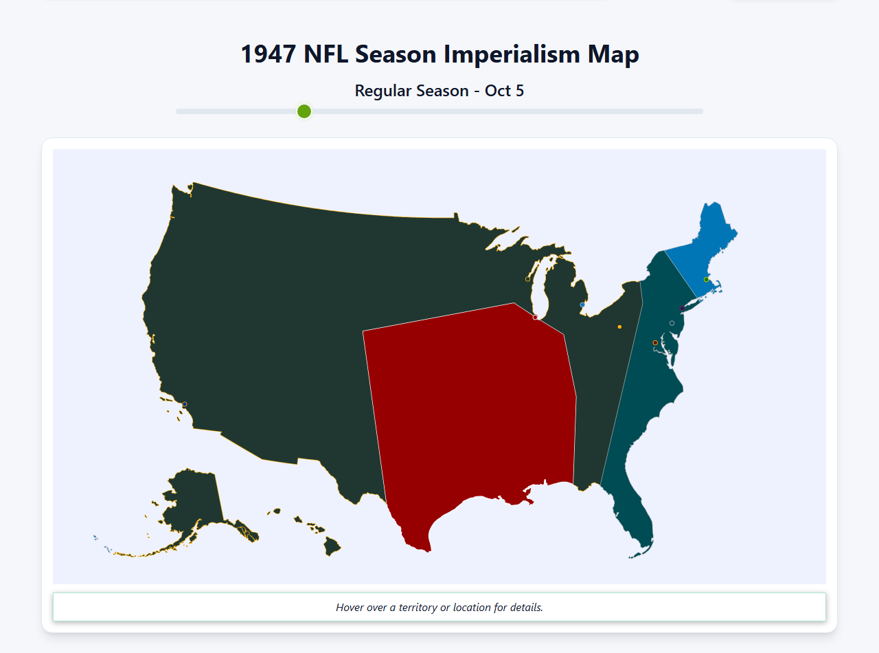 1947 NFL Imperialism Map