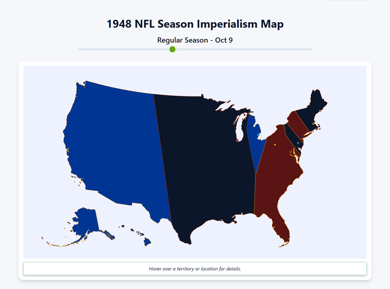 1948 NFL Imperialism Map