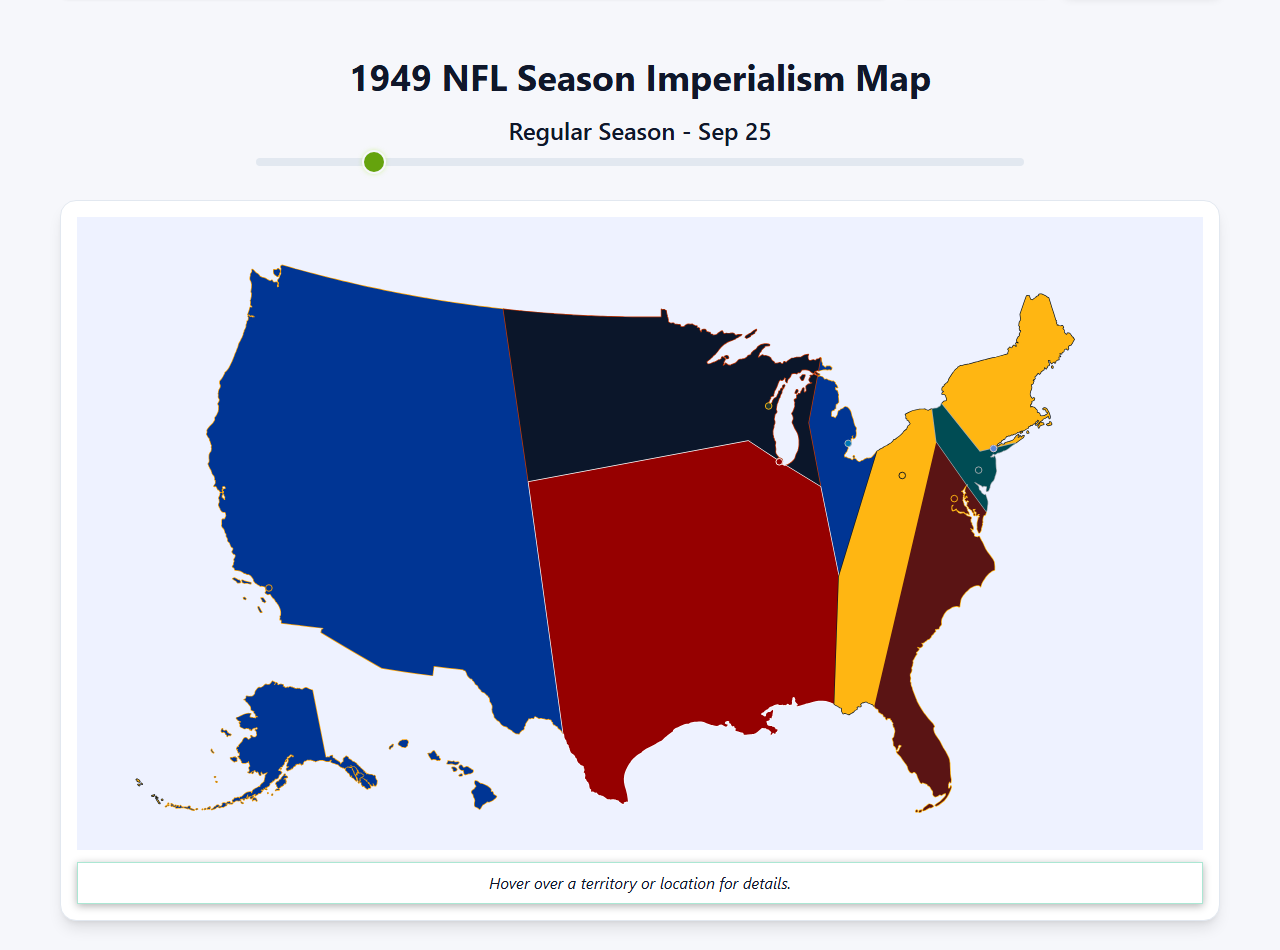 1949 NFL Imperialism Map