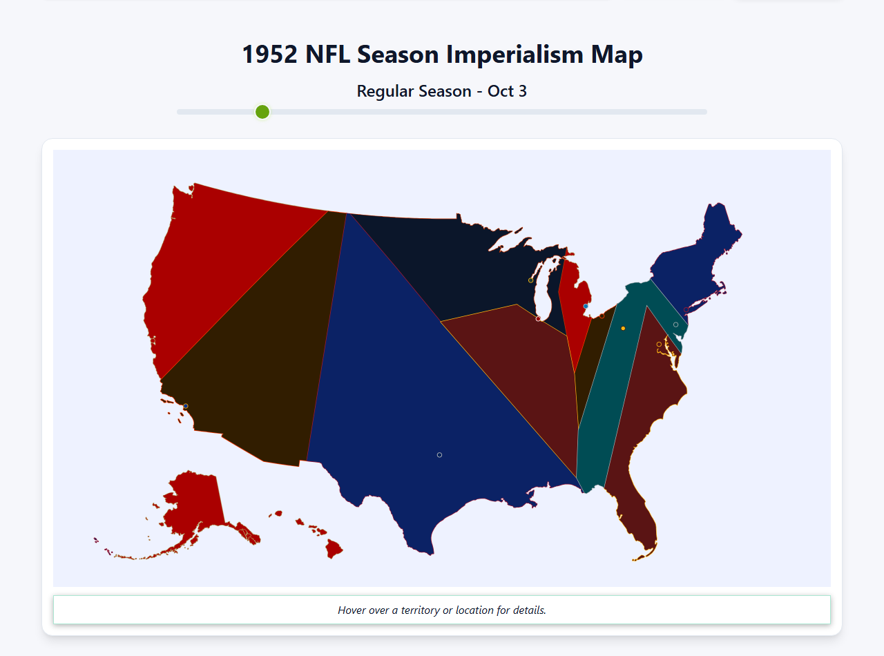 1952 NFL Imperialism Map