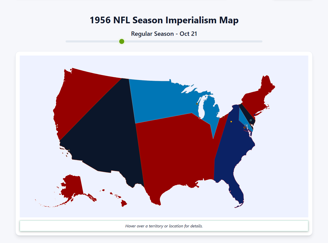 1956 NFL Imperialism Map