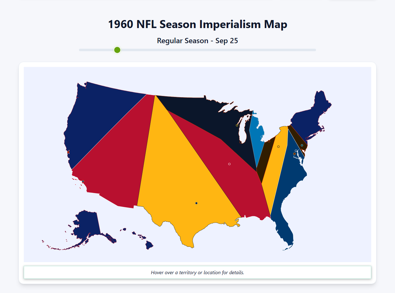 1960 NFL Imperialism Map