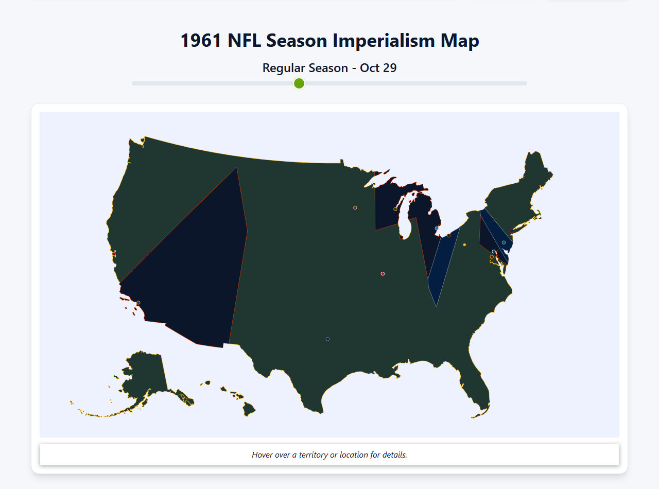 1961 NFL Imperialism Map