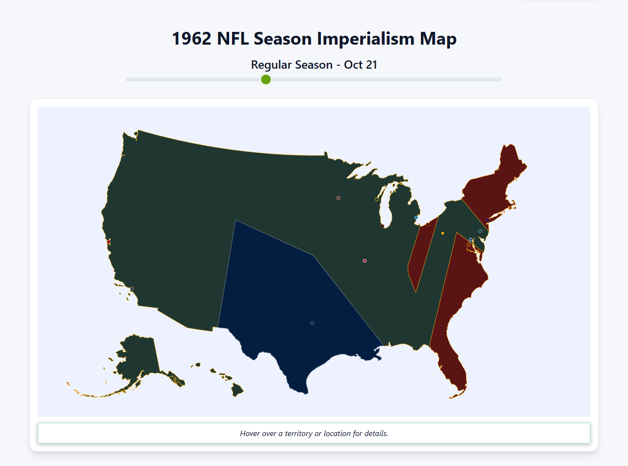 1962 NFL Imperialism Map