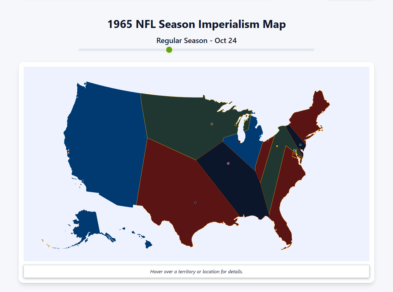 1965 NFL Imperialism Map