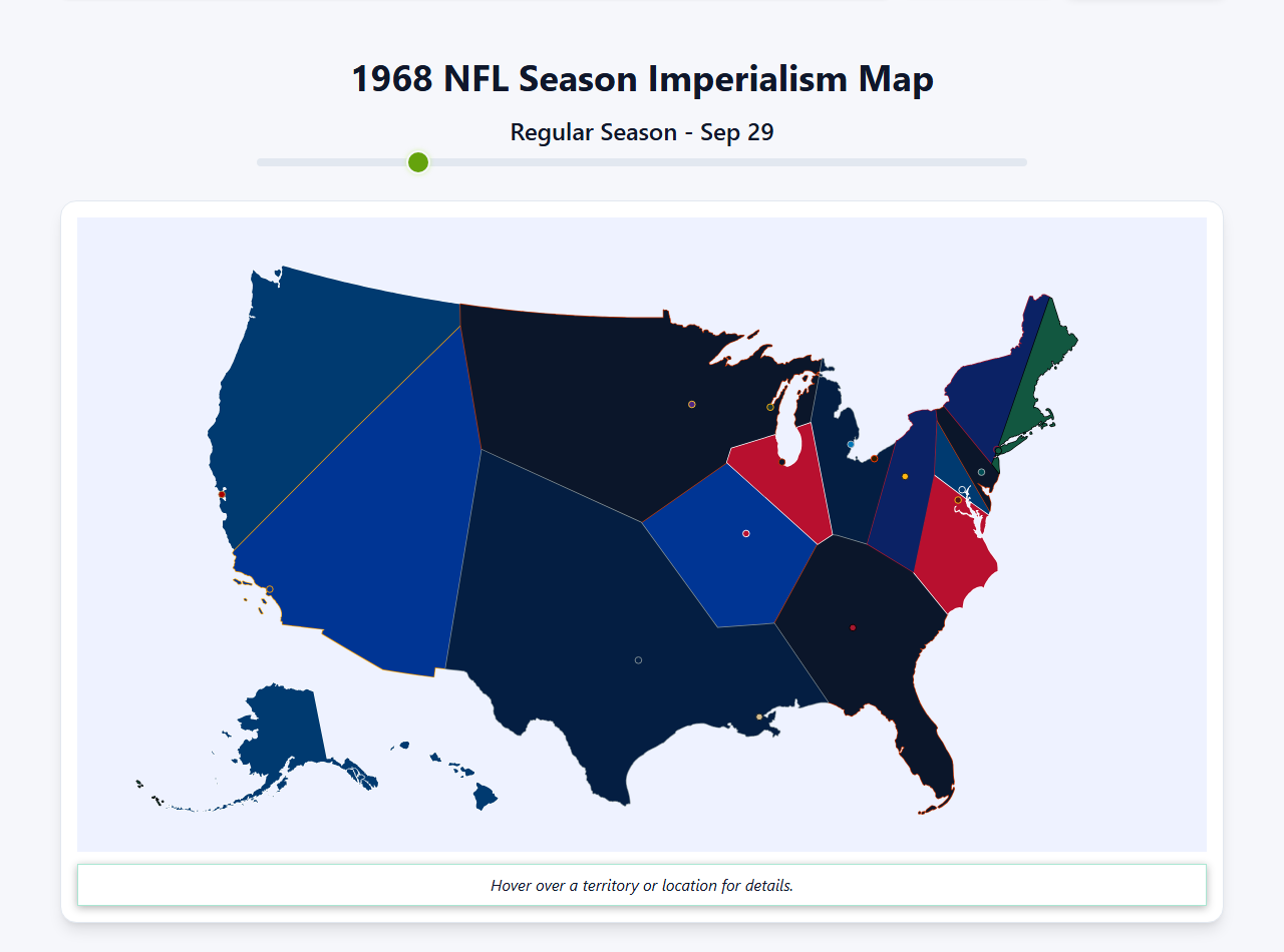 1968 NFL Imperialism Map
