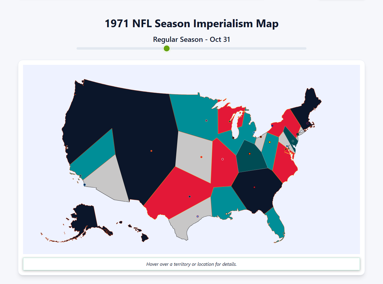 1971 NFL Imperialism Map