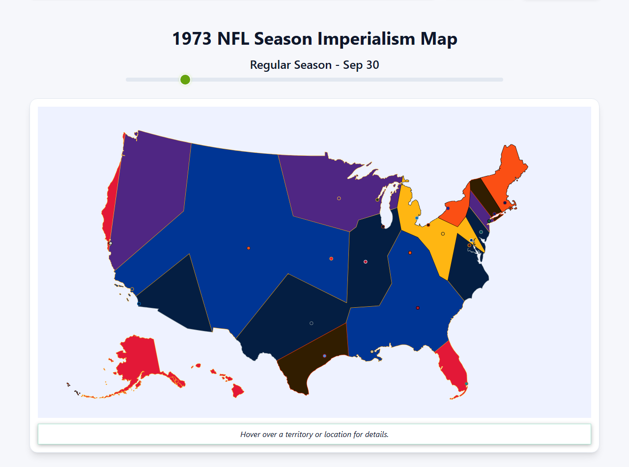 1973 NFL Imperialism Map