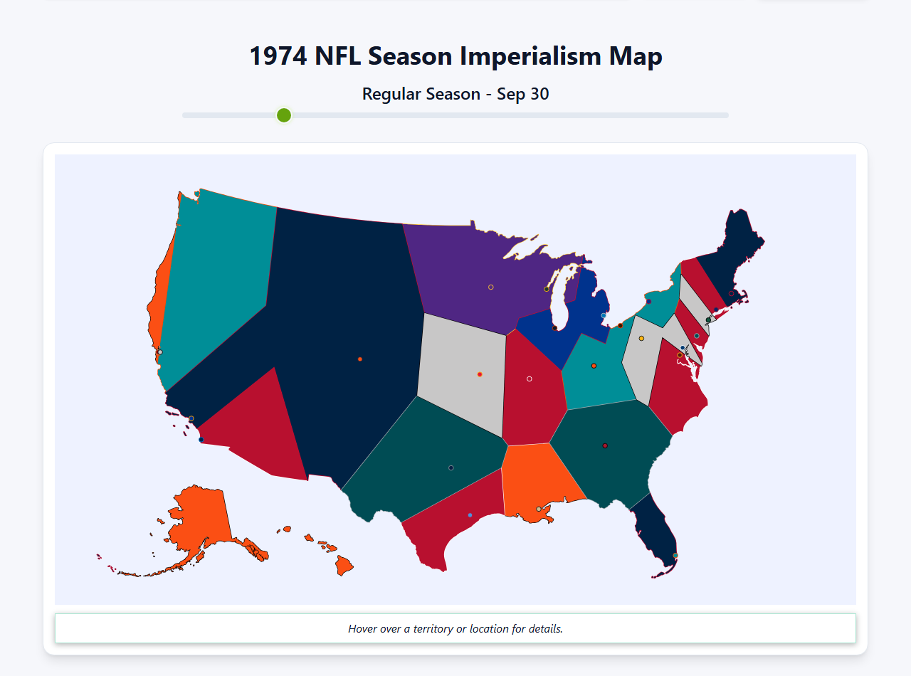1974 NFL Imperialism Map