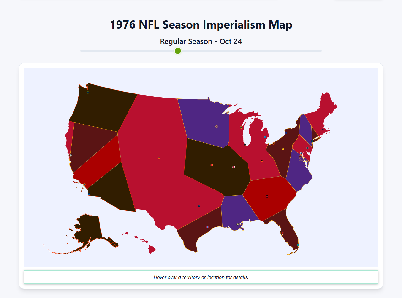 1976 NFL Imperialism Map
