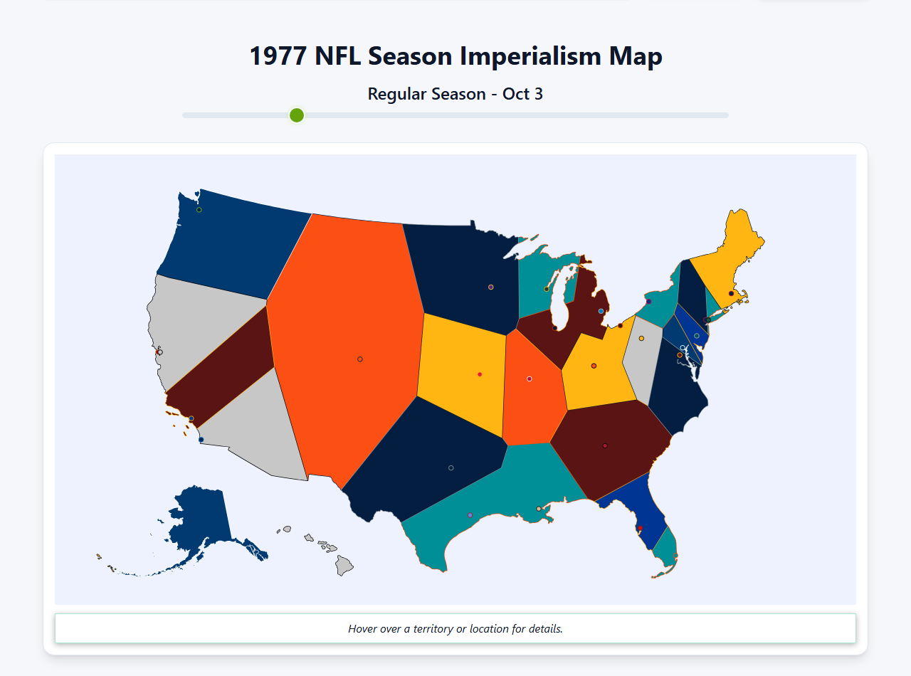 1977 NFL Imperialism Map