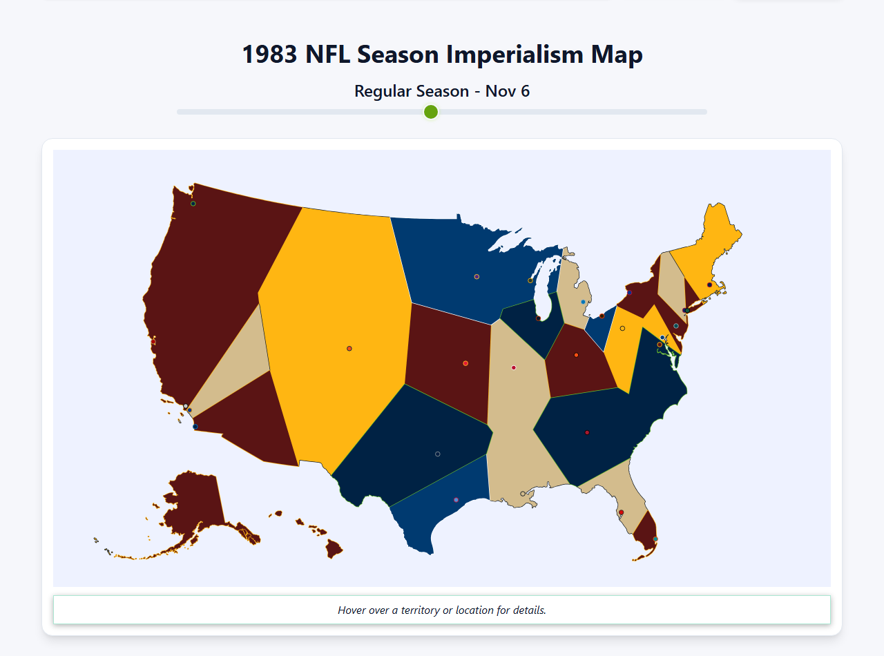 1983 NFL Imperialism Map