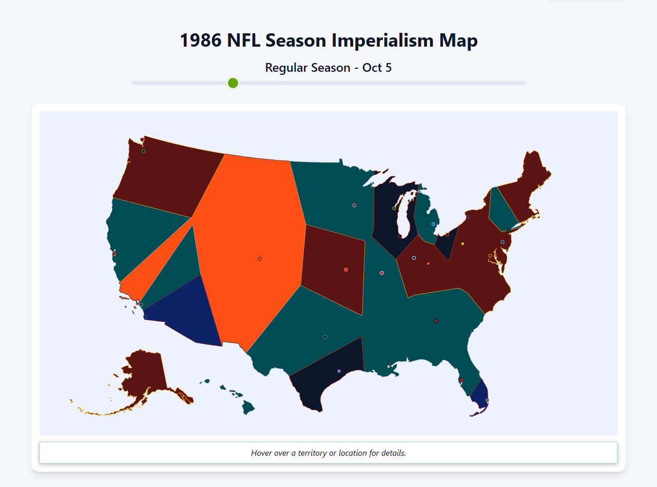 1986 NFL Imperialism Map