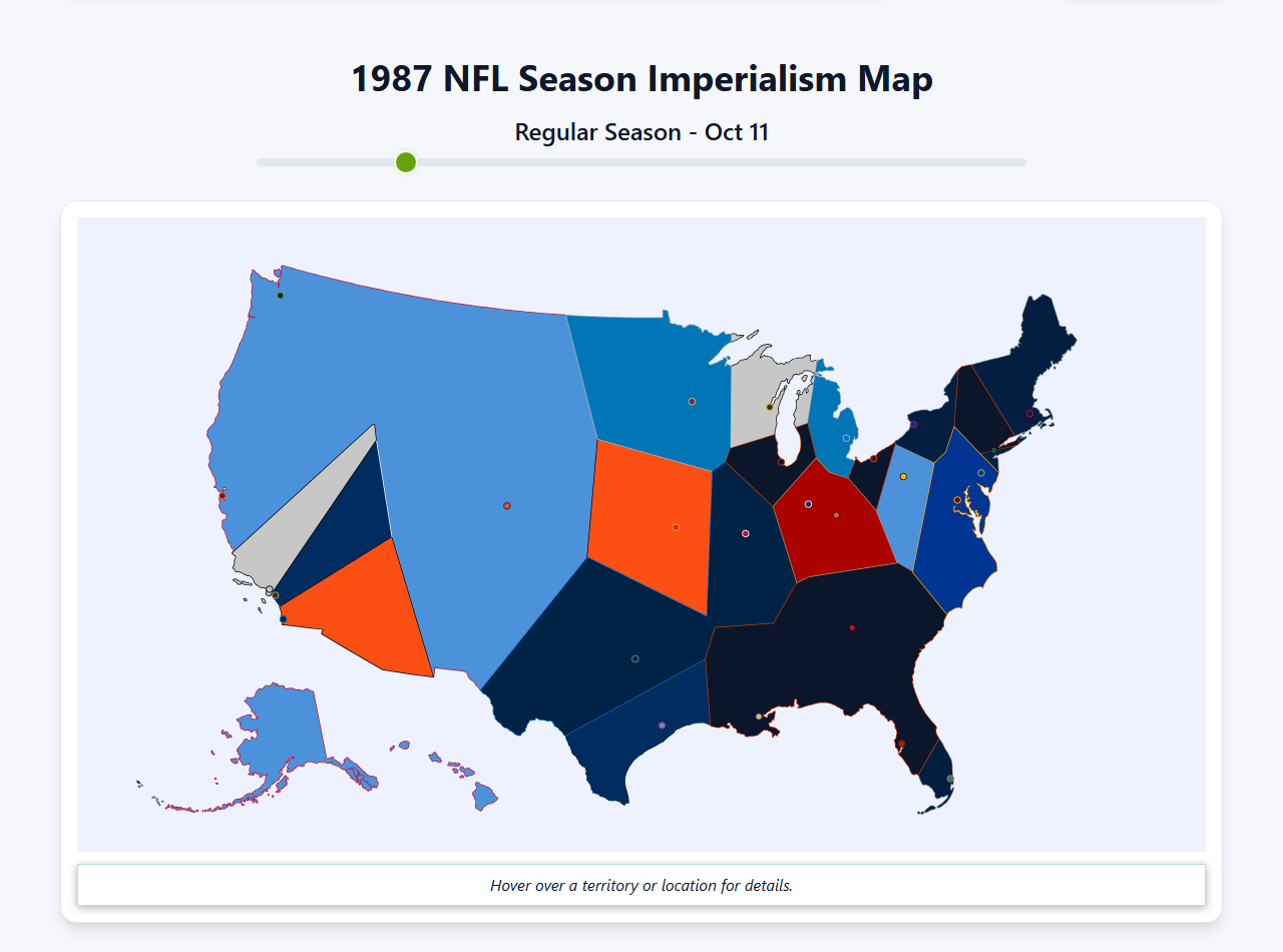 1987 NFL Imperialism Map