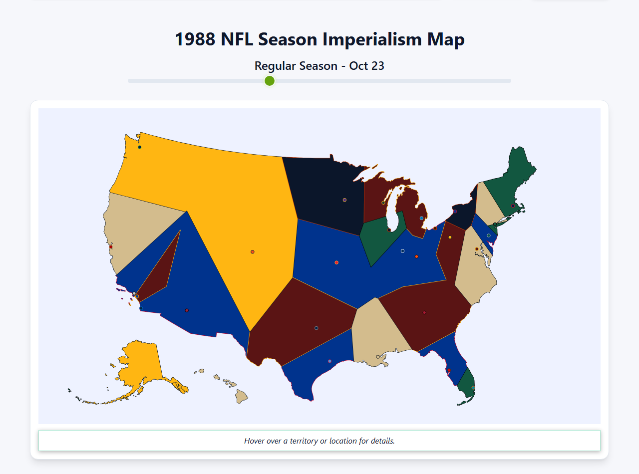 1988 NFL Imperialism Map