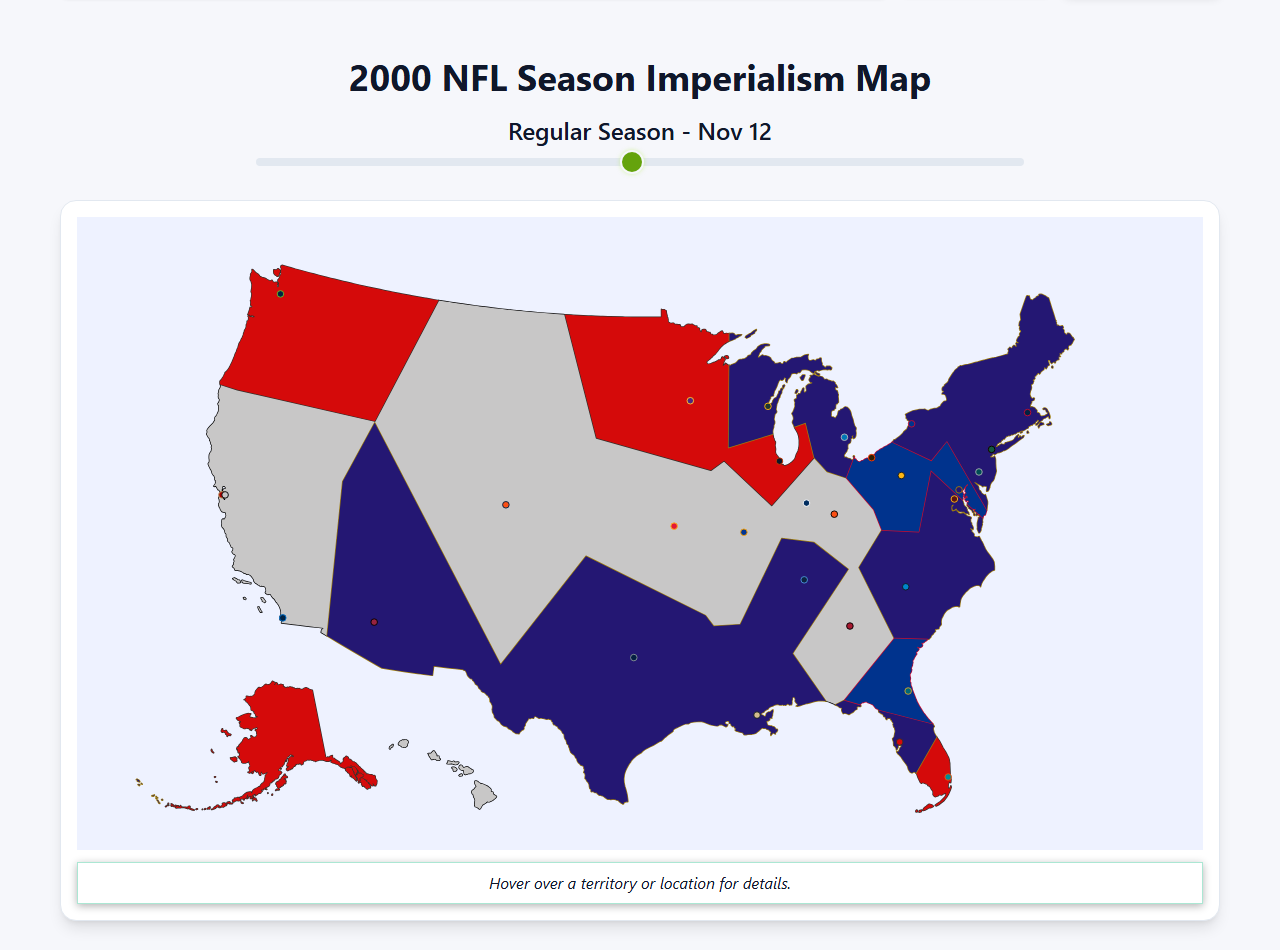 2000 NFL Imperialism Map