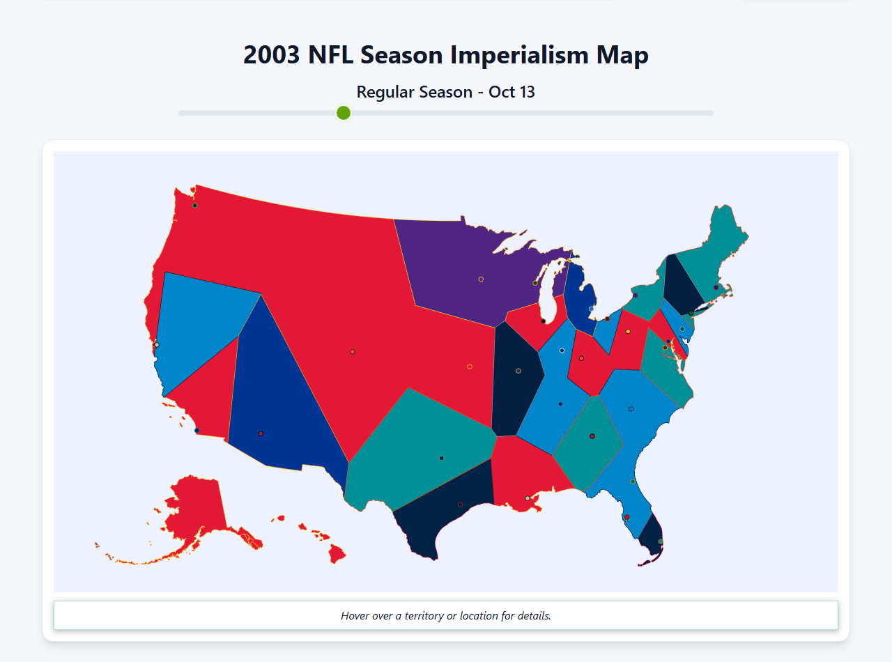 2003 NFL Imperialism Map
