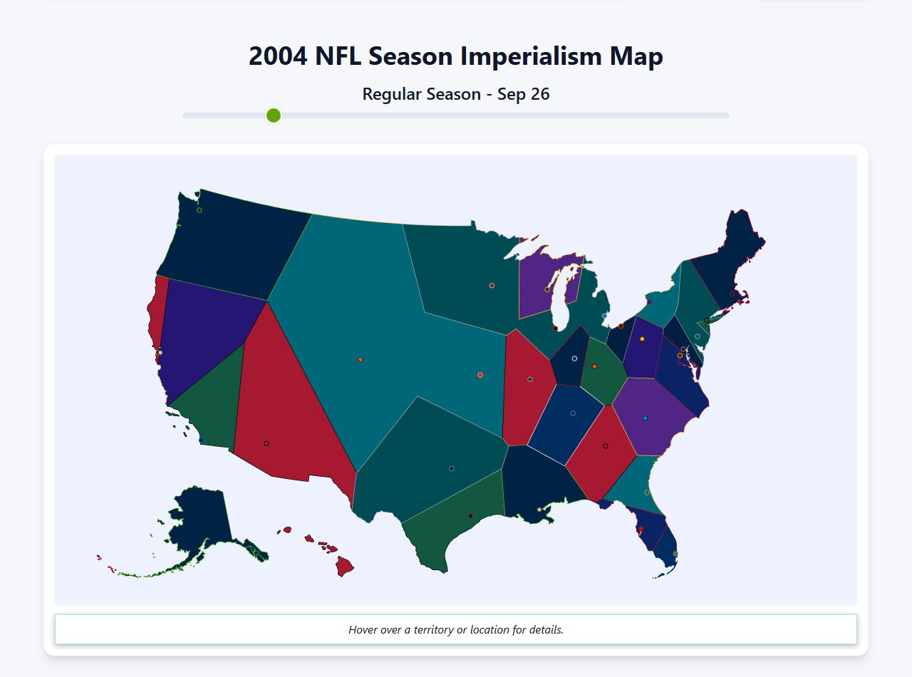 2004 NFL Imperialism Map