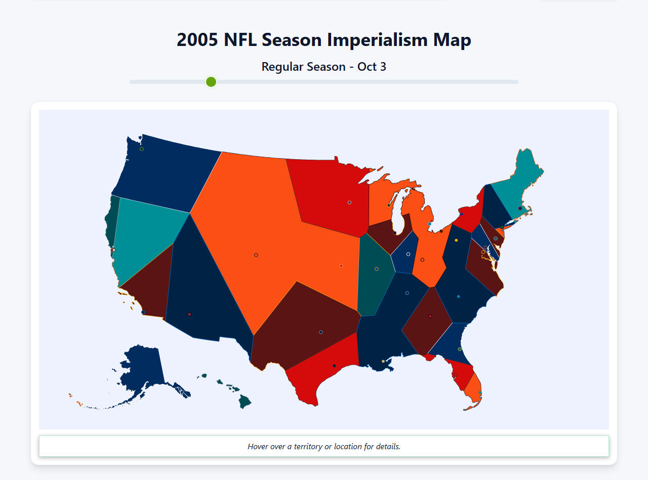 2005 NFL Imperialism Map