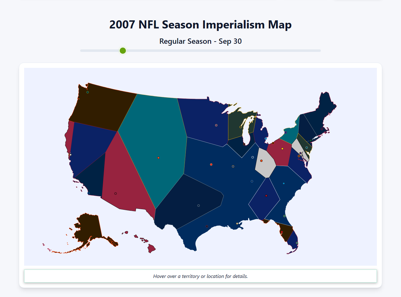 2007 NFL Imperialism Map