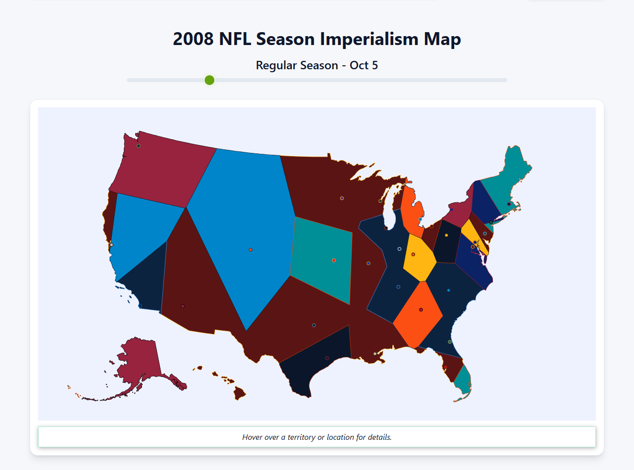 2008 NFL Imperialism Map