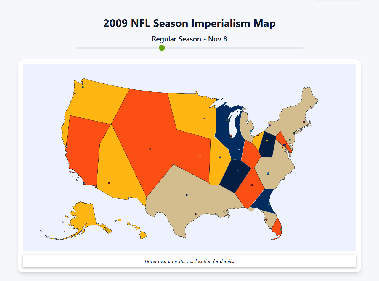2009 NFL Imperialism Map