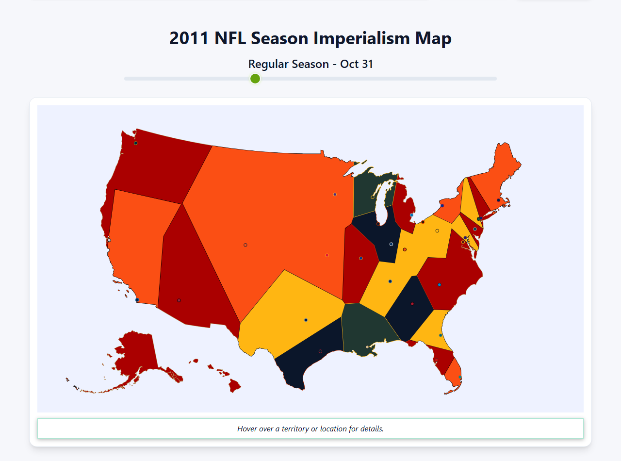 2011 NFL Imperialism Map