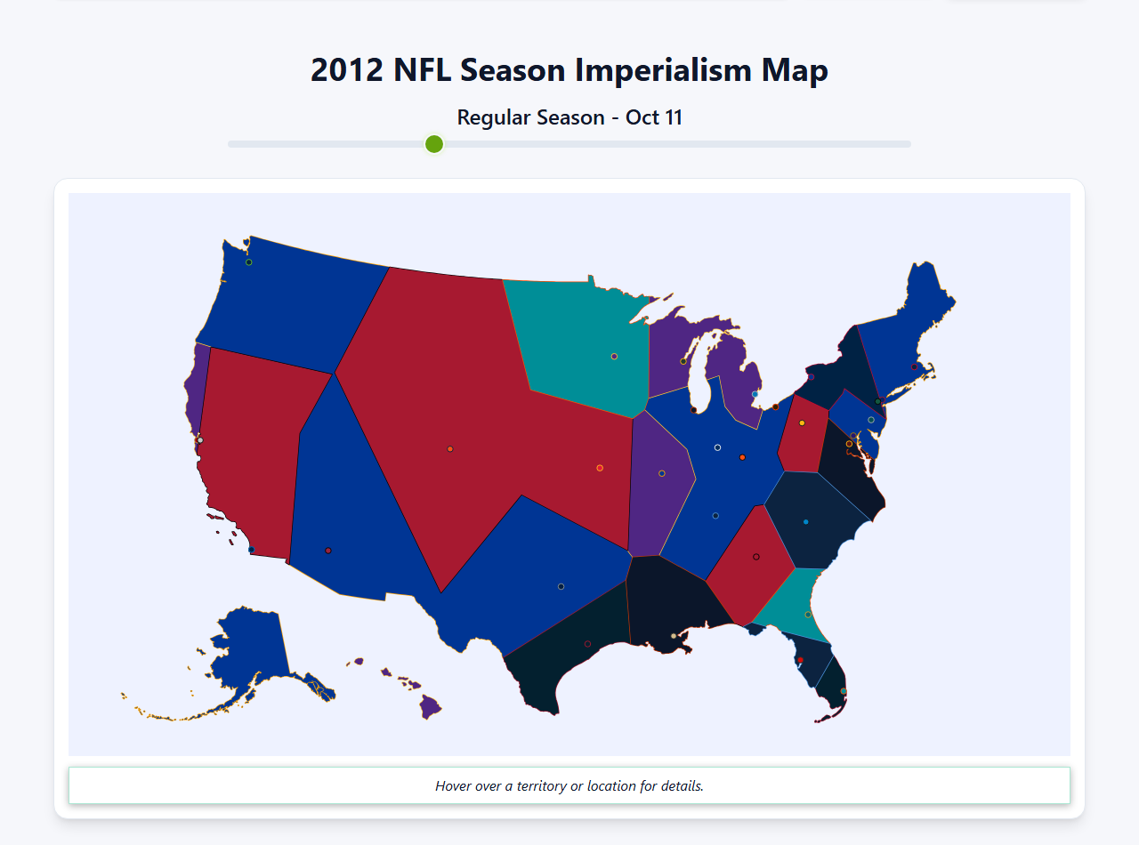 2012 NFL Imperialism Map