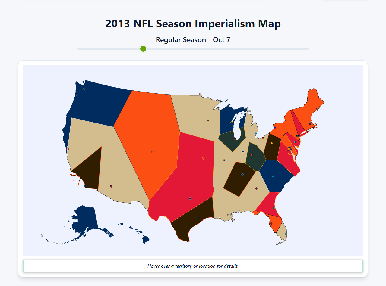 2013 NFL Imperialism Map