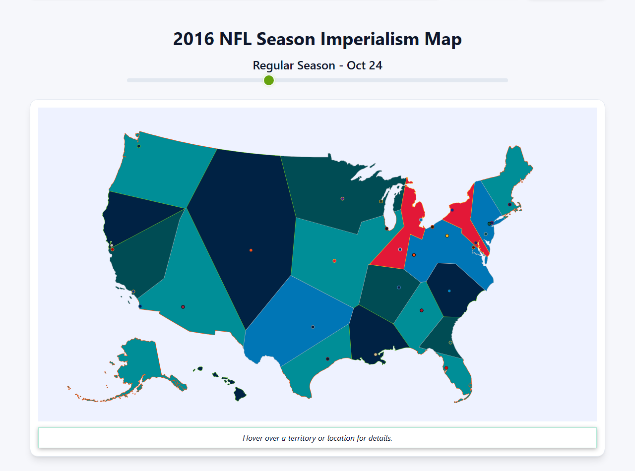 2016 NFL Imperialism Map