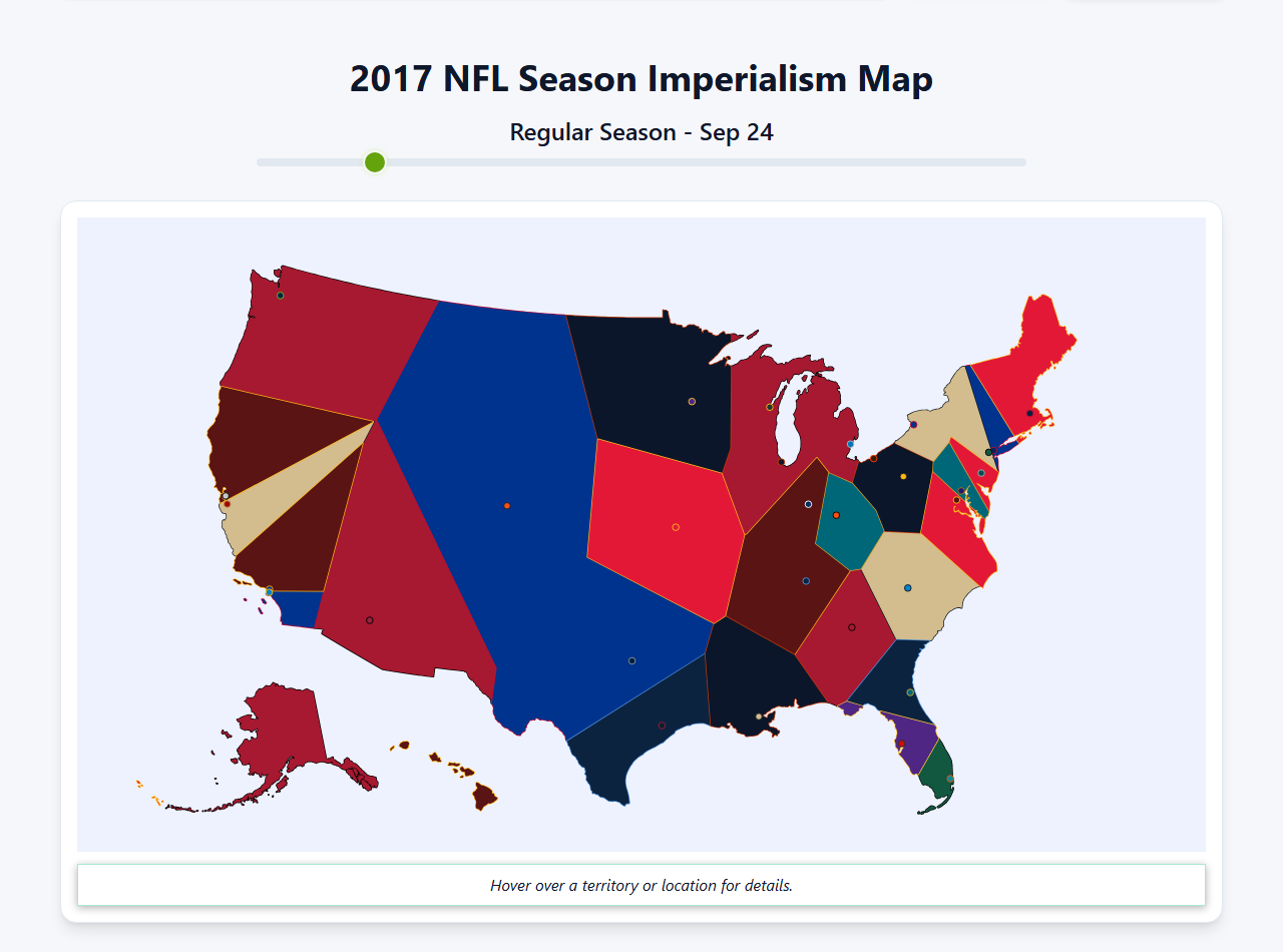 2017 NFL Imperialism Map