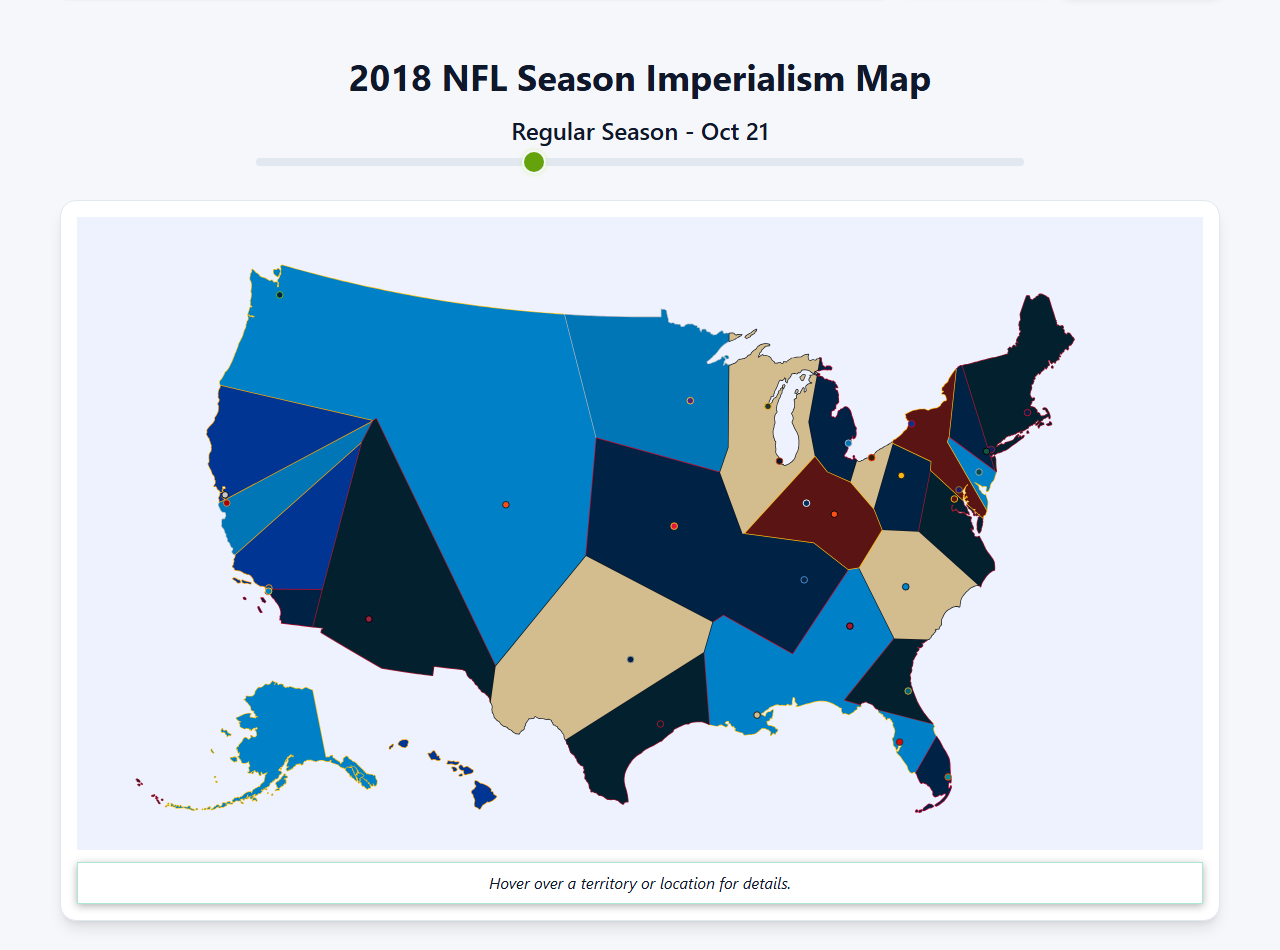 2018 NFL Imperialism Map