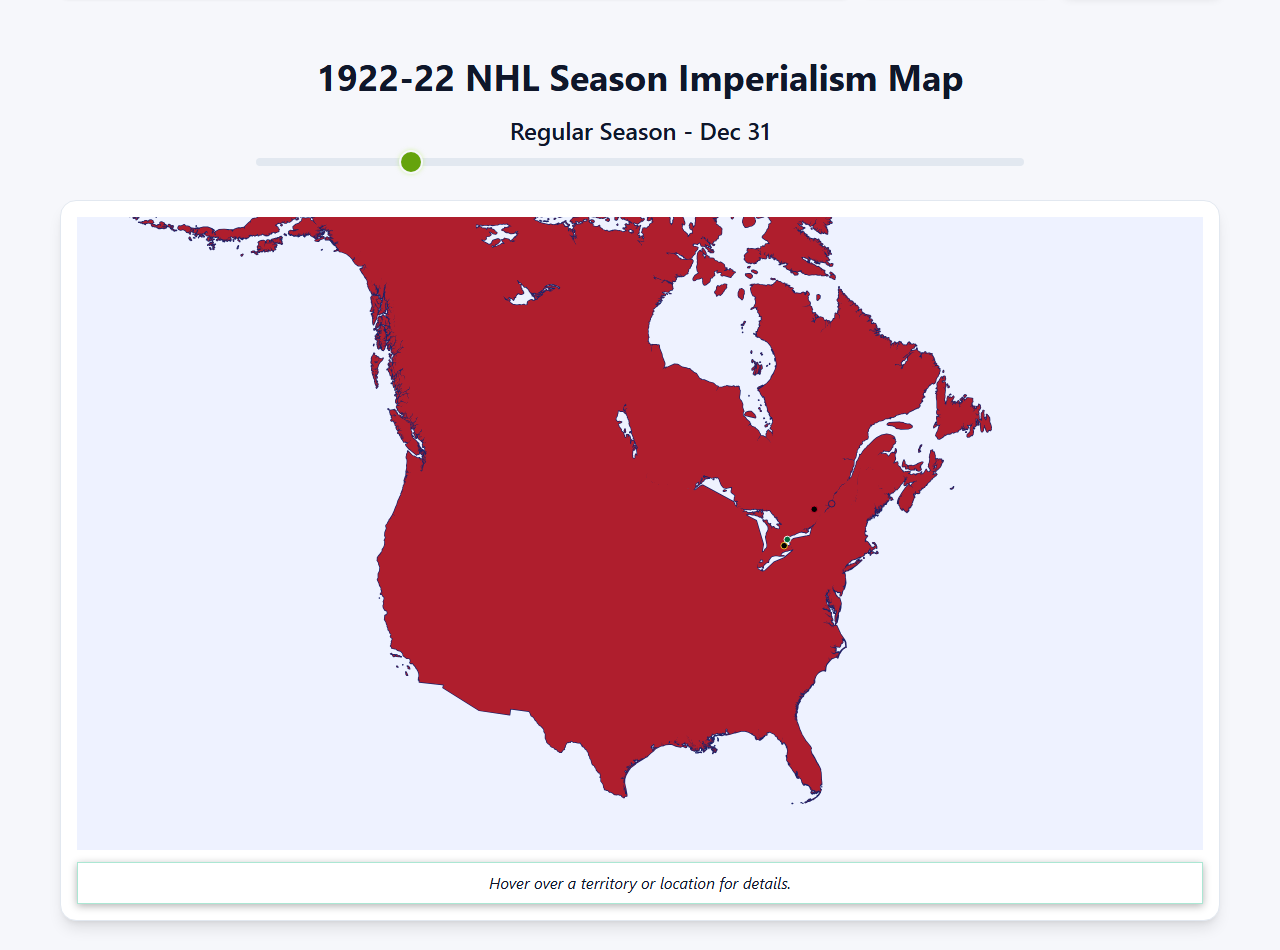 1922 NHL Imperialism Map