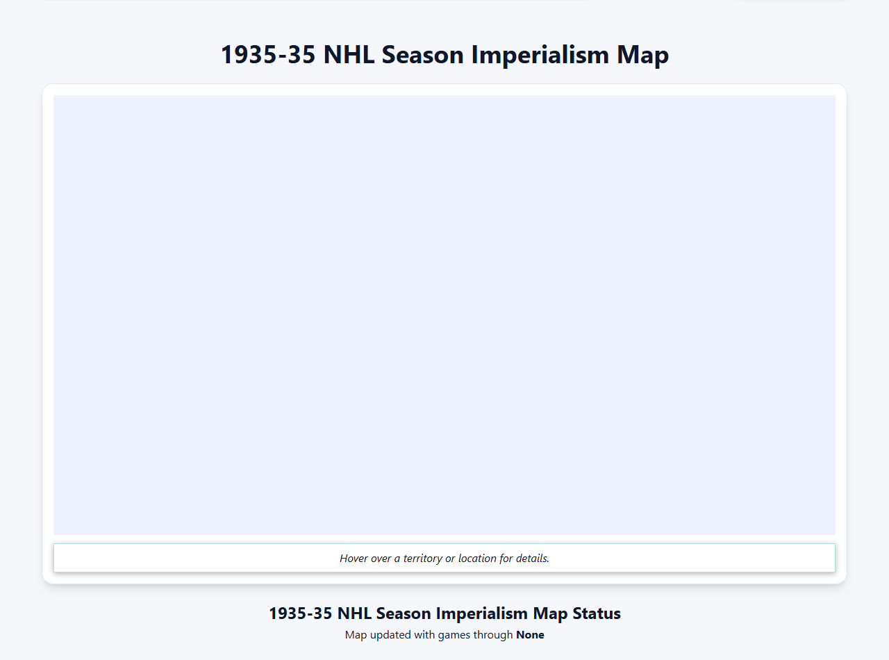1935 NHL Imperialism Map
