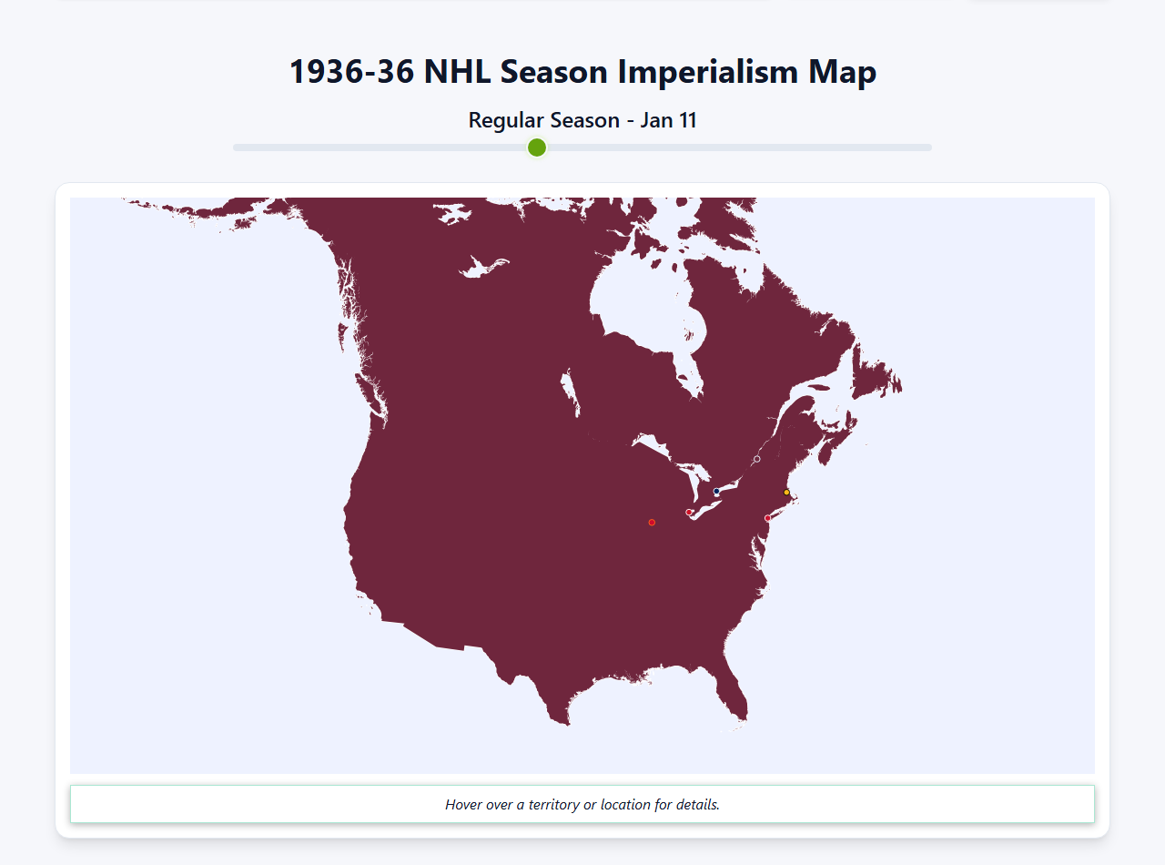 1936 NHL Imperialism Map
