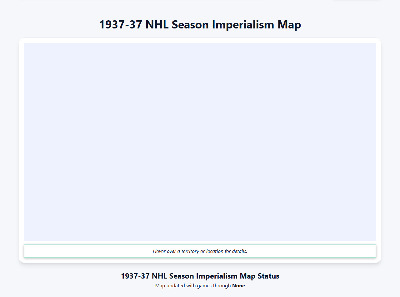 1937 NHL Imperialism Map