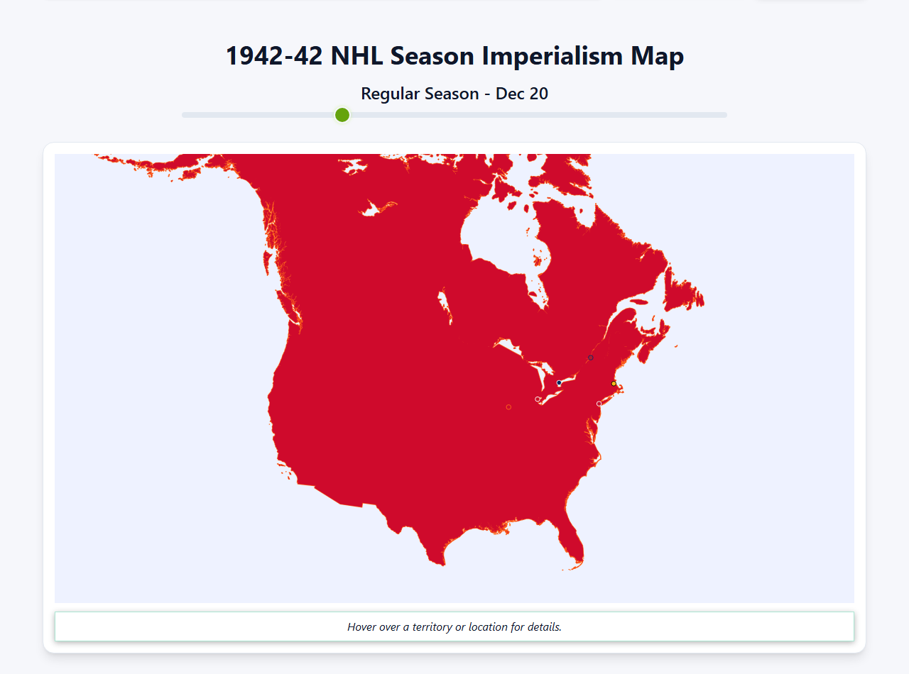1942 NHL Imperialism Map