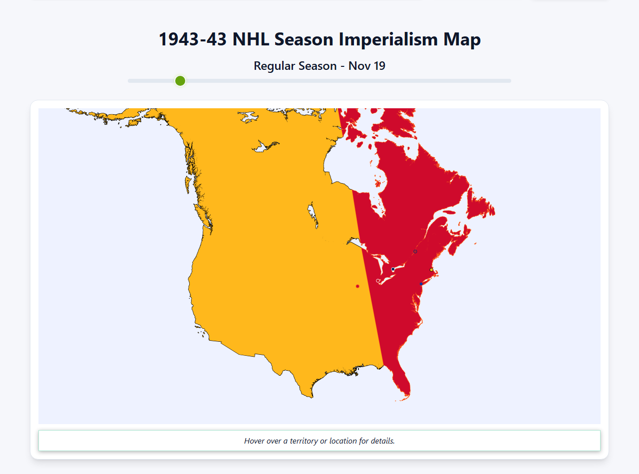 1943 NHL Imperialism Map