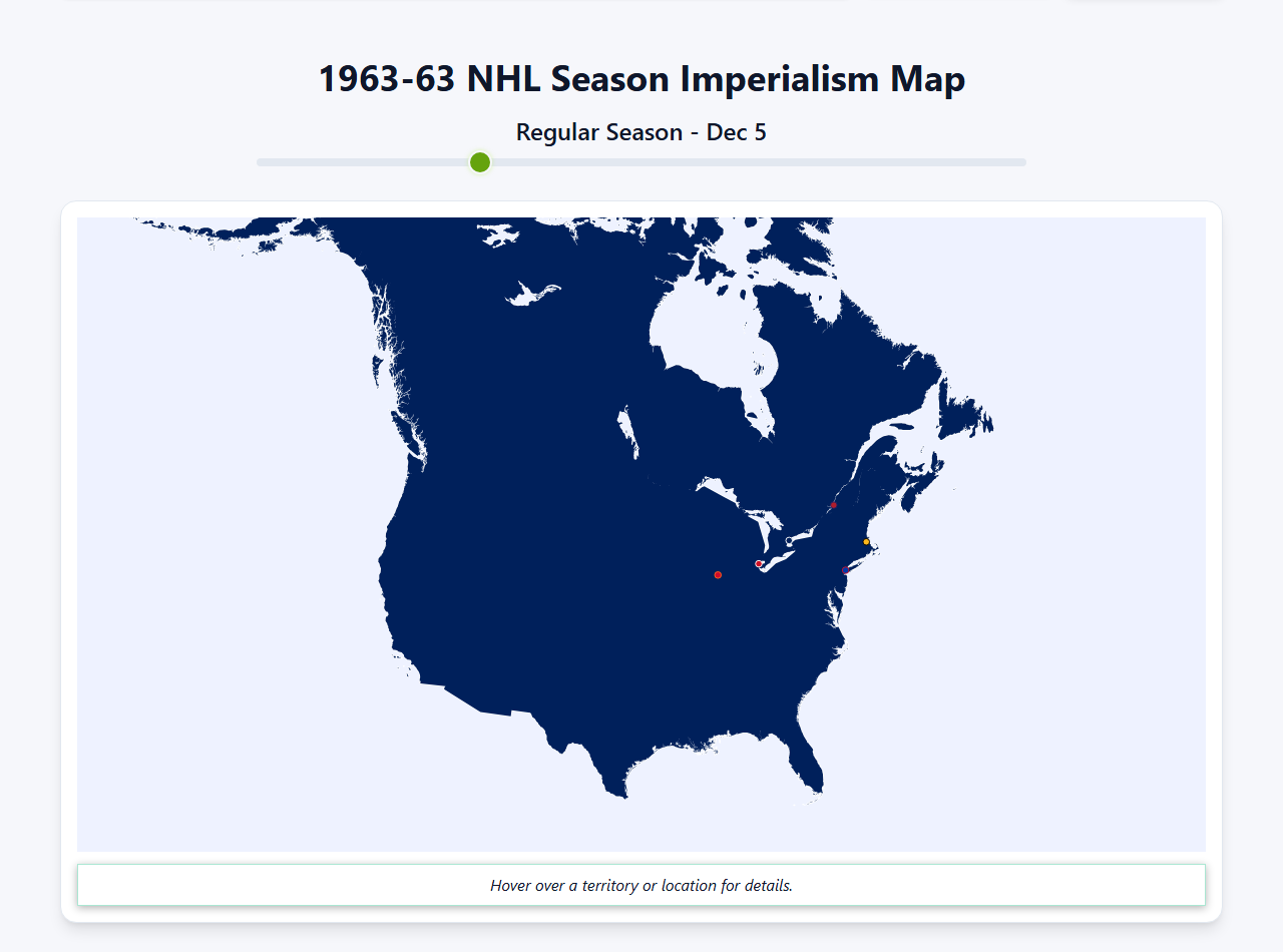 1963 NHL Imperialism Map