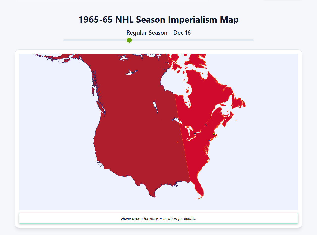 1965 NHL Imperialism Map