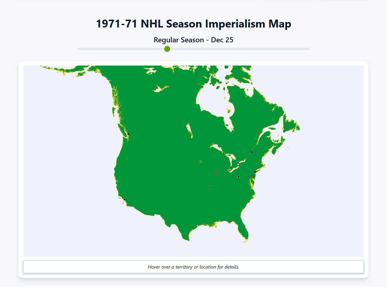 1971 NHL Imperialism Map