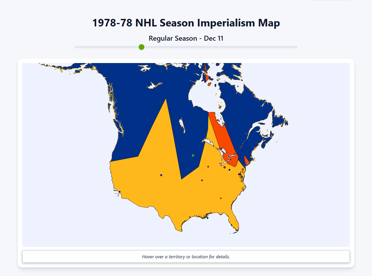 1978 NHL Imperialism Map