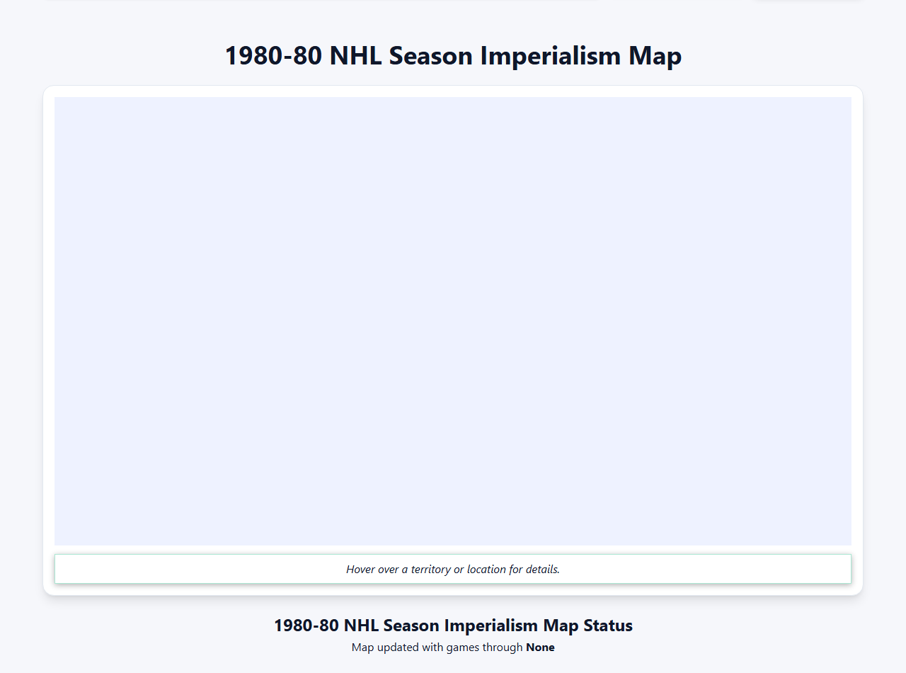 1980 NHL Imperialism Map