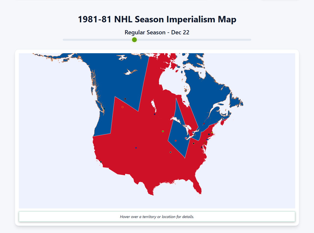 1981 NHL Imperialism Map