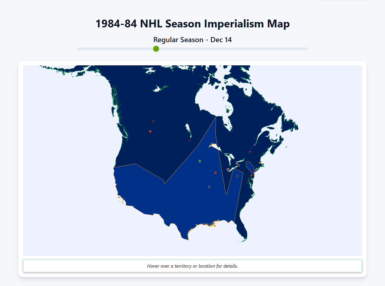 1984 NHL Imperialism Map