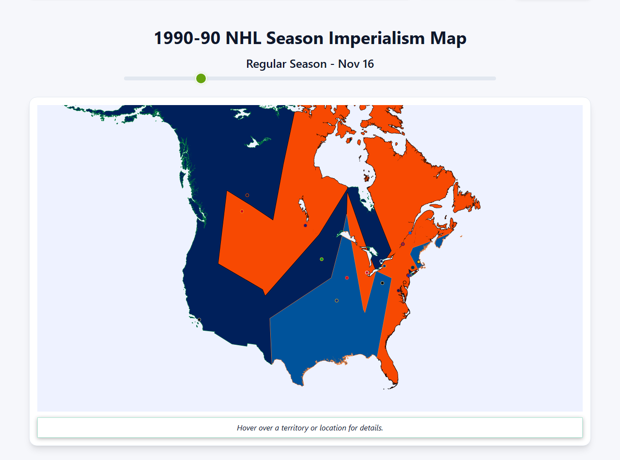 1990 NHL Imperialism Map