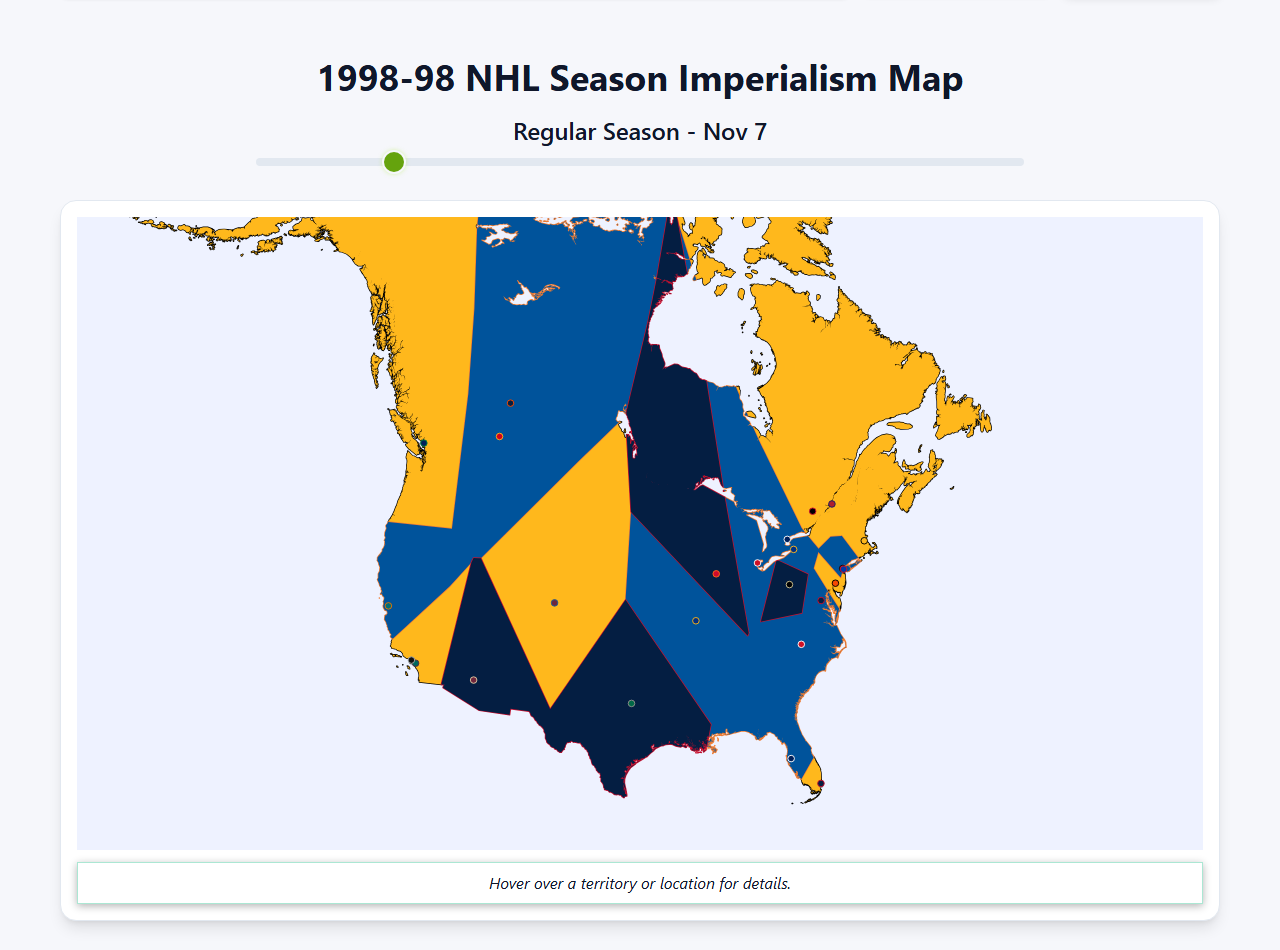 1998 NHL Imperialism Map